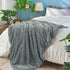 inhand Grey Leaves Pattern Throw Blanket for Couch, Super Soft Flannel Cozy Lightweight Fuzzy Blankets for Women, 50 x 60 Inches...