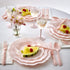 SILVER SPOONS Vintage Embossed Plastic Salad Plates for Party - 10 PC - Heavy Duty Disposable Dinner Set - 8.75” - Fine China Look Dishes - Perfec...