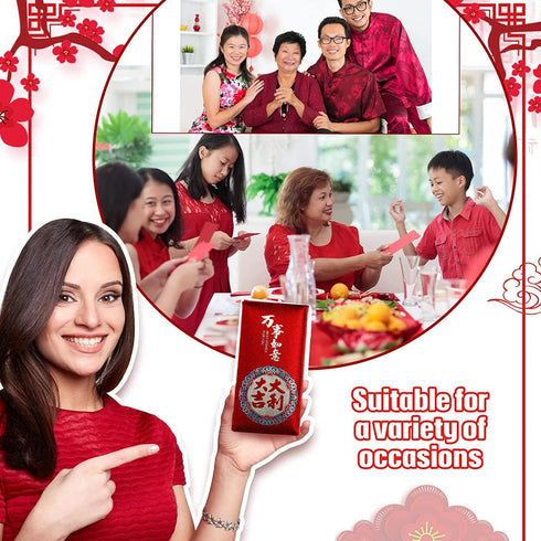 12 Pieces Red Envelopes,Money Envelopes,Cash Envelopes,Chinese Element Spring Festival Pocket Money Lucky Hong Bao For Birthday Christmas,New Year...