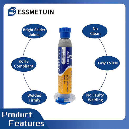No Clean Solder Paste, Sliver Tin Soldering Paste For Electronic, PCB/Chip kit/IC/BGA/SMD Phone CPU Repairing...