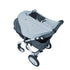 Stroller Sun Shade Universal Baby Stroller Cover for Sun Bassinet Blackout Cover (0-6m) Sunshade Visor Wind Cover Blocks Sun's Rays - Gray...