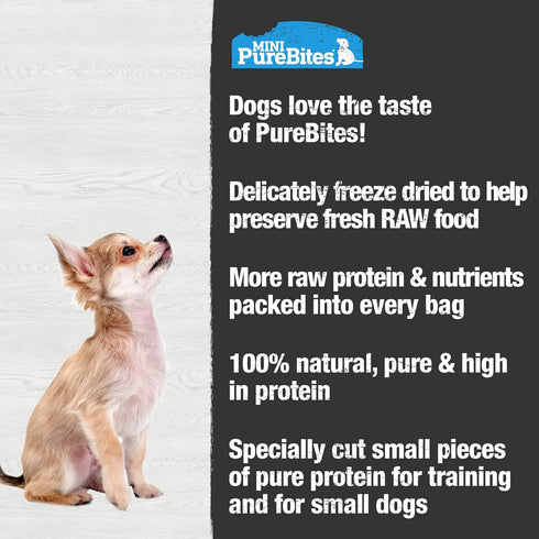 PureBites Mini Lamb Freeze Dried Dog Treats, 1 Ingredient, Made in USA, 2.4oz...