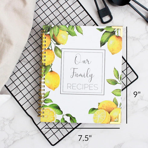 Recipe Book To Write In Your Own Recipes - Blank Family Cook Book Journal to Create Your Own DIY 100 Page Cookbook - Spiral Bound Recipe Organizer...