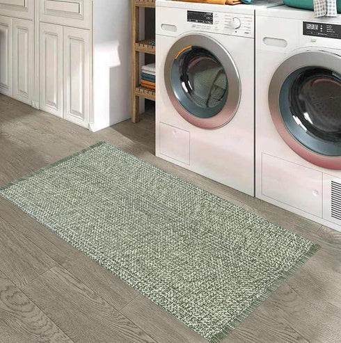 Boho Bedroom Rug,2'x4.3'Olive Green Washable Kitchen Rug Reversible Entryway Rug Throw Rug Farmhouse Hallway Rug Bedroom Floor Carpet for Foyer Ba...