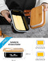 Butter Dish with Lid for Countertop, AISBUGUR Metal Butter Keeper with Stainless Steel Multipurpose Butter Knife, Large Butter Container with Doub...