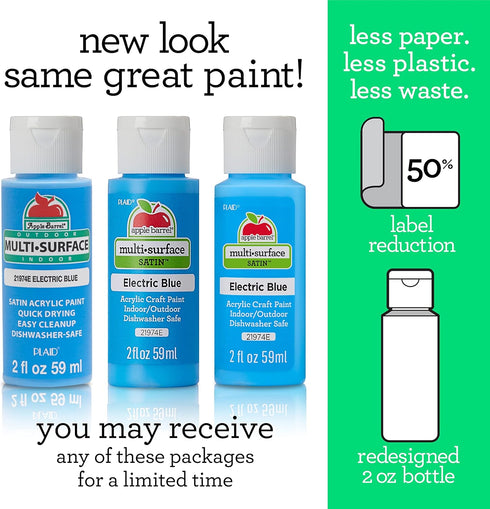 Apple Barrel Multi Surface Acrylic Paint, 2 oz, Deep Navy 2 Fl Oz- (Pack of 24)...