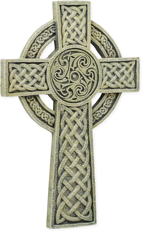 Joseph's Studio by Roman Inc., CELTIC WALL CROSS, Garden Collection, Religious Statue, Holy Family, Memorial, Angel, Patron Saint, Garden Décor (9...