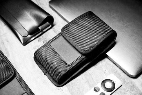 Cell Phone Pouch Belt Holster Case for iPhone 15, 15 Pro 14, 14 Pro 13 Pro, 13 12 Pro Xs X 11 XR Samsung Galaxy S24 S23 S22 S21 S20 S10 S9, ID Car...