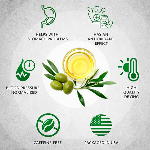 Olive Leaf Tea Loose Leaf – 8 oz Olive Tea – Olive Tea Leaf – Olive Leaf Tea Bulk – Olive Leaf Whole – Caffeine Free – Loose Leaf Herbal Tea - Oli...