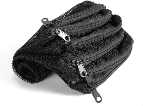 AQUANEAT 10pcs Aquarium Filter Media Bags, Fish Tank Fine Mesh Bags, 3”x4”/3”x8”/5.5”x8” with Plastic Zipper for Activated Carbon (5.5" x 8")...