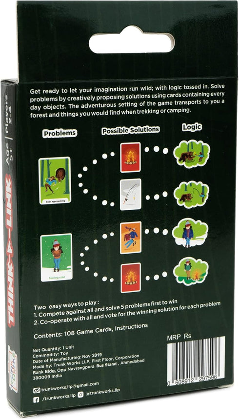Think A Link Travel Card Game by TrunkWorks | Family Friendly | for Ages 5 and Above | Develops Creative Thinking, Problem Solving, Logic and Reas...