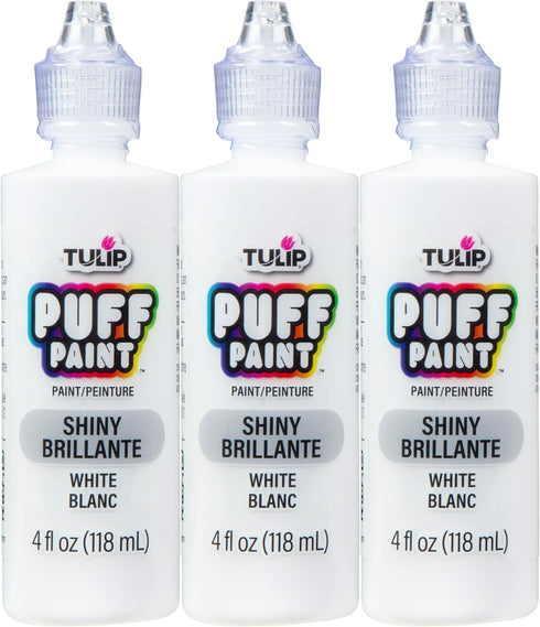 Tulip Puff Paint Slick White 4 Fl Oz (Pack of 3)...