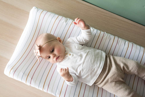 Copper Pearl Premium Knit Changing Pad Cover Soft, Stylish, and Universal Fit for All Standard Diaper Changing Pads, Trendy Design Changing Pad Co...