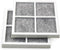 HQRP 2-Pack Air Filter compatible with LG LFCS31626S LFX32945ST LFXC24726S LFXS30726B LFXS30726S LFXS30726W LMXC23746D LSFD2491ST Refrigerator