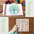 Tree Stencils for Painting on Wood Tree of Life Stencil Large 11.8 inch Template Paint Stencils for Painting on Wood Burning Art Craft Canvas Furn...