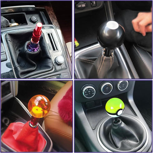 Pack-1 M12 x 1.25 Car Shift Knob Adapter for Non-Threaded Shifters, Metal Vehicle Transmission Gear Stick Shift Connector, Universal Automotive Sh...