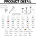 Medusa Lip Piercing Jewelry 16G Stainless Steel 6mm 8mm 10mm Monroe Lip Rings for Women Men Labret Nose Studs Bee Butterfly Flower Snake Tragus He...
