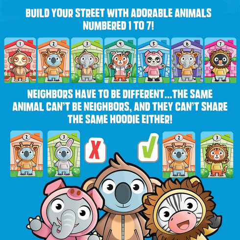 NeighborHoodies Kids Card Game - Easy and Fun Preschool Play Activity Critical Thinking and Counting Learning Game with Cute Animals for Kids Ages...
