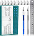 34 Pack Craft Knife Exacto Knives Kit, 2 Precision Hobby Knife with 20 Spare Art Knife Blades and Carving Pattern Description Paper for Art, Scrap...