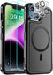 SUPFINE Magnetic for iPhone 14 Case, (Compatible with MagSafe)(12FT Military Grade Drop Protection) 2X Tempered (Glass Screen+Camera Lens Protecto...