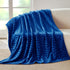 Whale Flotilla Flannel Fleece Throw Blanket for Couch Sofa Bed, Soft Velvet Lightweight Throws Plush Fluffy Chevron Design Decorative Blankets for...