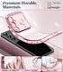 LeYi for Galaxy-S23-FE-Case: with Screen Protector and Full Camera Protection, Love Heart Pattern Luxury Plated Gold Edge Slim Soft TPU Protective...