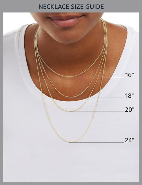 Amazon Essentials 14K Double Paperclip Chain Layered Necklace...