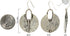 SPUNKYsoul Boho Oval or Round Ethnic Hammered Earring for Women...