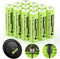 Henreepow AA Ni-MH Rechargeable Batteries, Double A 1.2V 1300mAh High Capacity Pre-Charged Solar Batteries, Perfect for Solar Garden Lights,Landsc...