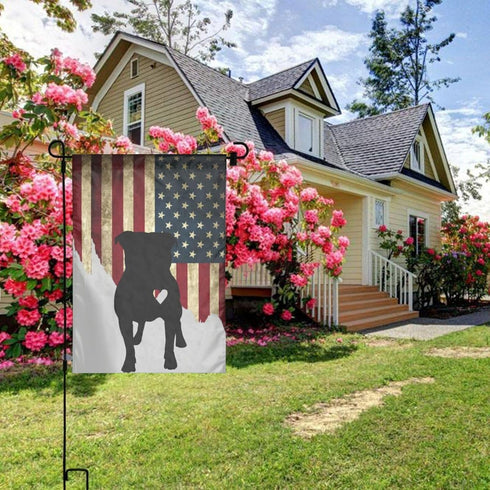 Pitbull Heart Garden Flag Double Sided Flags Banner For Outdoor House Decoration Patio Lawn Home Signs Flag 12x18 Inch...