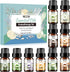 Essential Oils Set - 10x5ML Premium Essential Oil Kit for Candle Making, Diffusers, Massages, Aromatherapy, Skin Care - Lavender, Eucalyptus, Pepp...