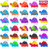Pop Fidget Toys Bulk Its Kids Party Favors 30 PCS Turtle Toys Mini Pop Keychain It Sensory Fidget Toy Pack Fidgets for Classroom Prizes for Kids S...