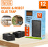 BLACK+DECKER Glue Traps for Mouse & Insect- Heavy- Duty Sticky Traps for Mice, Small Rats, Flies, Cockroaches & Other Bugs- Eco Friendly, Odorless...