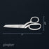 Gingher Dressmaker's Fabric Scissors with Protective Sheath - 7" Stainless Steel Shears - Sharp Knife Edge Fabric Scissors - Silver...