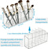 Pen Holder Makeup Brush Holder 6 Compartments Organizer with Removable Dividers for Desk Cosmetic Storage Office Accessory Bathroom Kitchen Deskto...