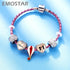EMOSTAR 925 Sterling Silver I Love to Travel Suitcase Charm Hot Air Balloon Bus Passport Lighthouse Bead for Bracelet...