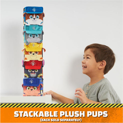 Rubble & Crew Stuffed Animals, Charger, 4-Inch Cube-Shaped Plush Toy for Kids Ages 3 and Up...