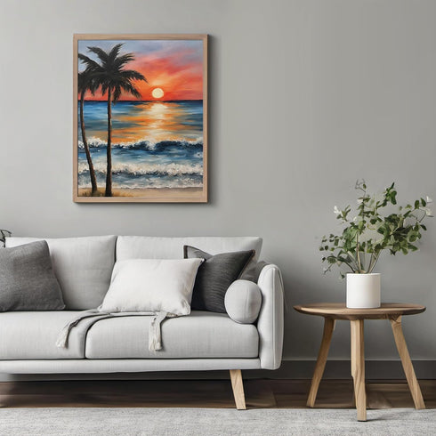 Posterizer 1 pcs- sunrise and sunset-landscape nature scene 6-Landscape & Nature Art-Floral Botanical Art- Decor for Home & Office- unframed wall ...