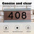 6 Inch House Numbers, Stainless Steel House Number for Outside Stick On, Modern House Numbers for Door Garden, Self-adhesive House Number(6)...
