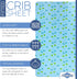 Bassinet Sheets for Baby/Infant Deep Fitted Soft Jersey Knit by Abstract 16" x 32" (Floral Blue)...