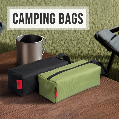 YOOFAN Small Tool Bags – Heavy Duty 1680D Waterproof Fabric Tool Pouch, Black/Red/Blue/Green/Yellow, 5-Packs...