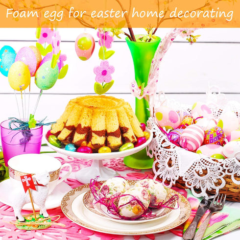 Zonon 15 Pieces Foam Egg White Craft Egg Foam Natural Polystyrene Handmade Ball for Easter DIY Craft Home Decoration(8 x 5.5 cm/ 3.15 x 2.17 Inche...