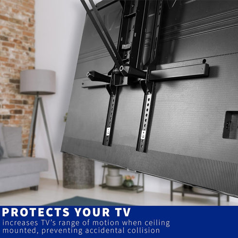 VIVO Vertical VESA Extender Plate Bracket Kit Designed for Low VESA Pattern TV’s, Fits TV Ceiling Mounts, 2 Brackets, Black, MOUNT-AD165...