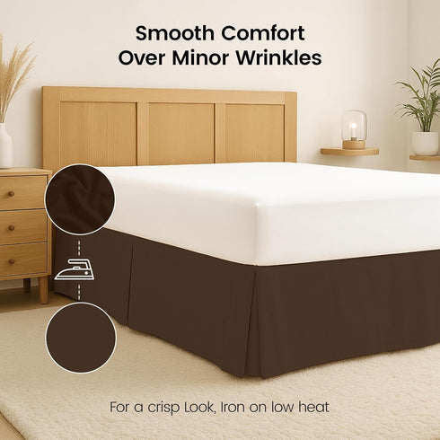 Utopia Bedding Queen Bed Skirt - Soft Quadruple Pleated Ruffle - Easy Fit with 16 Inch Tailored Drop - Hotel Quality, Shrinkage and Fade Resistant...