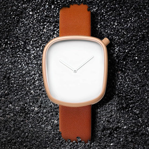 TOMI Fashion Business Mens Quartz Wrist Watches Waterproof Square Stainless Watch Gifts for Him Students Women Husband Boyfriend...