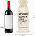 Pregnancy Announcement Wine Gift Bags, Burlap Wine Bottle Cover Bag For New Baby, Parents, Grandparents, Friends, 1 Pc Wine Bag (A36)...