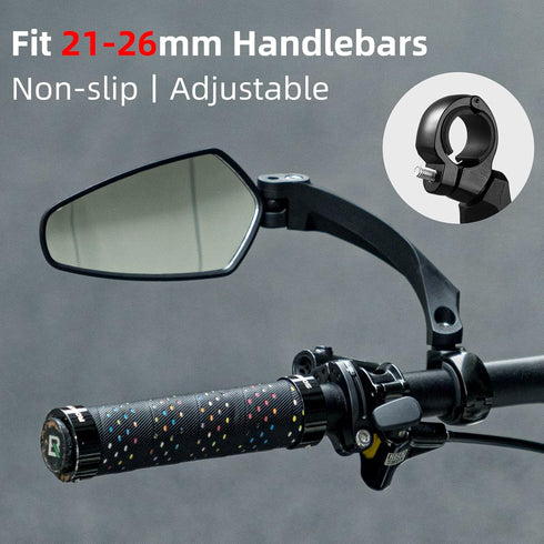ROCKBROS Bike Rear View Mirror Handlebar eBike Mirror Mountain Bike Bicycle Mirrors for e-bike Cycling Bike Accessories...