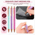 Epakh 3 Pieces Weeding Pen Vinyl Pen Pin Weeding Tool Retractable Pin Pen Fine Point Weeding Pin Pen Glitter Metal Vinyl Air Release Installation ...