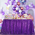 B-COOL Sequin Tablecloths Purple Glitter Tablecloth Mermaid Table Cloths for Halloween Parties Sparkly Wedding Decoration 50x50inch...