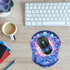 Wrist Support Mouse Pad Non Slip Rubber Base Wrist Rest Mousepad 8.75in X7.5in Small Desktop Notebook Mouse Mat for Home Office Computer Laptop (B...